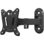 ONKRON Full Motion Roto TV Wall Mount for 10 to 35-inch Flat Panel TVs Digital Panels 20 kg, Black