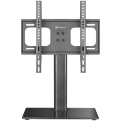 ONKRON Universal Height Adjustable Table Top TV Stand for 26 to 55-inch Flat Panel TVs Digital Panels 30 kg, Black