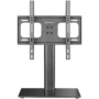 ONKRON Universal Height Adjustable Table Top TV Stand for 26 to 55-inch Flat Panel TVs Digital Panels 30 kg, Black
