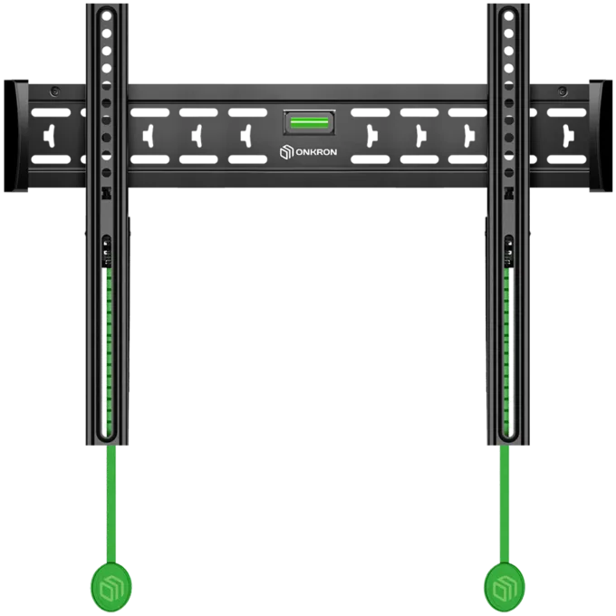 ONKRON Fixed TV Wall Mount for 43 to 85-inch Flat Panel TVs Digital Panels 68,2 kg, Black — image 1
