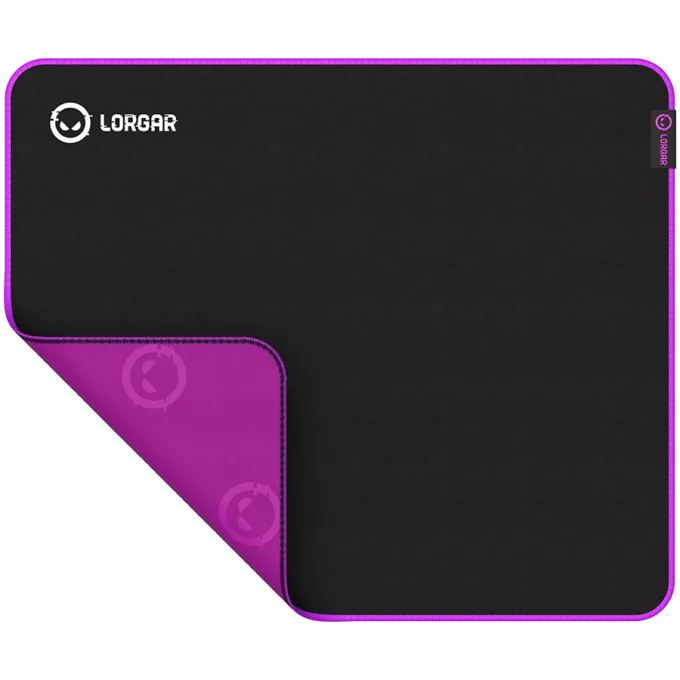 Lorgar Main 315, Gaming mouse pad, High-speed surface, Purple anti-slip rubber base, size: 500mm x 420mm x 3mm, weight 0.39kg — image 2