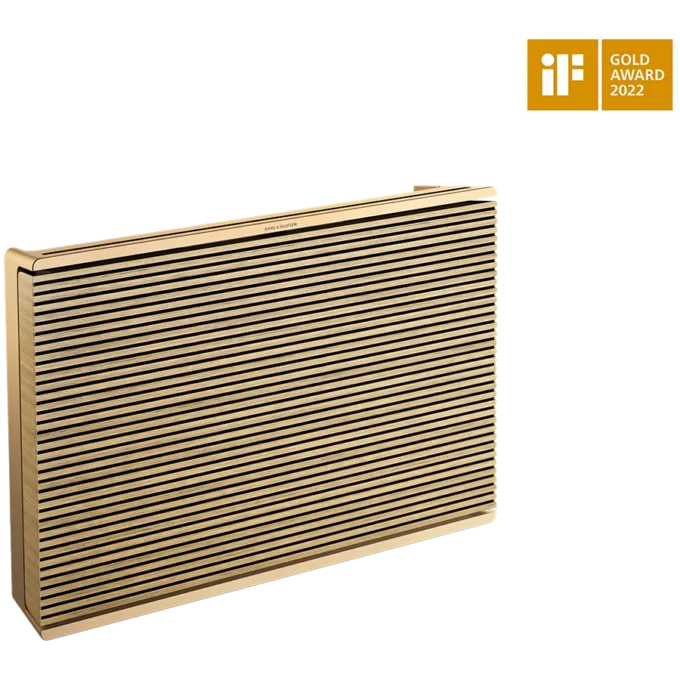 Beosound Level Speaker Gold Tone Alu (Cover Light Oak) — image 1