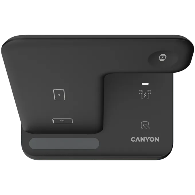 CANYON wireless charger WS-302 15W 3in1 UK Black — image 3