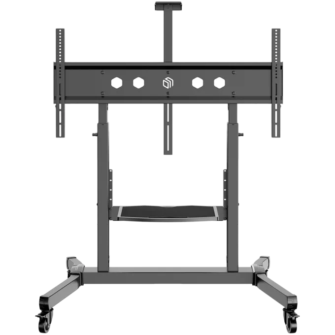 ONKRON Mobile TV Stand Rolling TV Cart for 50 to 100-Inch Screens up to 120 kg, black — image 1