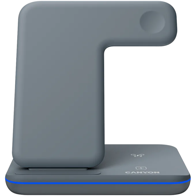 CANYON wireless charger WS-303 15W 3in1 Gray — image 1