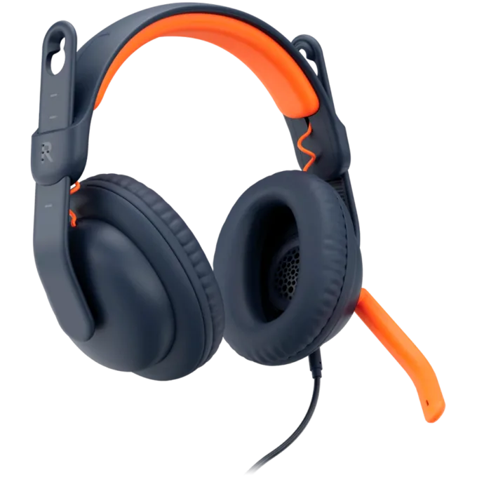 LOGITECH ZONE Learn - Over Ear Wired Headset - CLASSIC BLUE - AUX — image 2