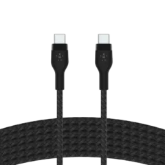 BELKIN  USB-C to USB-C 2.0 Braided silicone, 3M, Black