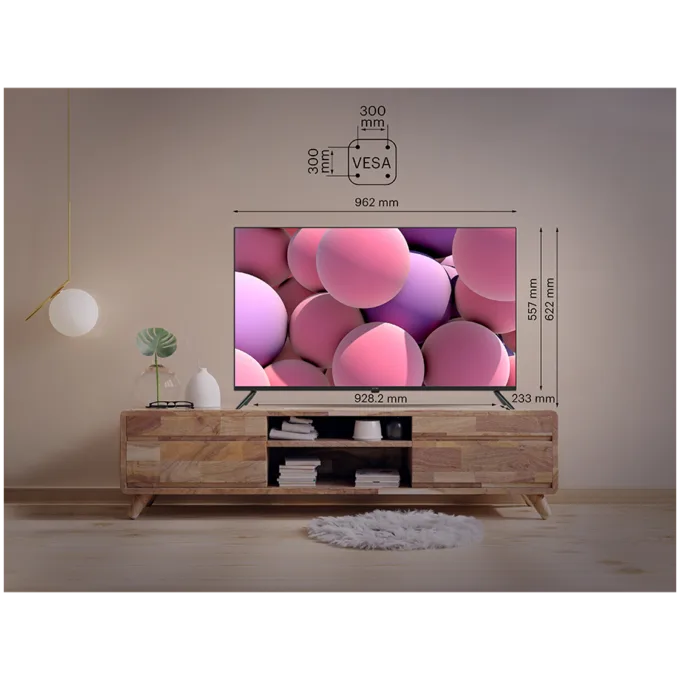43', UHD, Google Android TV, Black, 3840x2160, 60 Hz, , 2x10W, 53 kWh/1000h , BT5, HDMI ports 4, 24 months — image 9