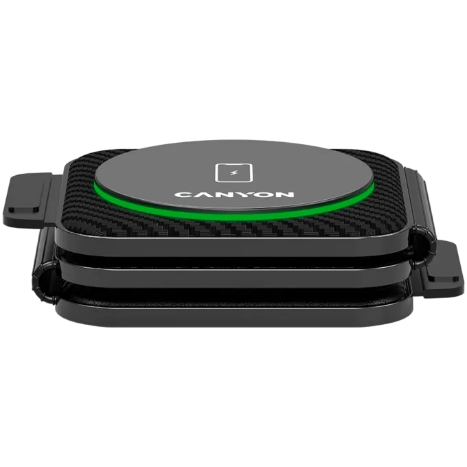 CANYON wireless charger WS-305 15W 3in1 Foldable Black — image 3