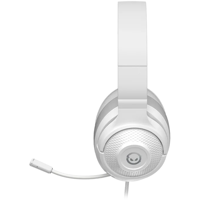 LORGAR Noah 101, Gaming headset with microphone, 3.5mm jack connection, cable length 2m, foldable design, PU leather ear pads, size: 185*195*80mm, 0.245kg, white — image 3