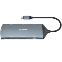 CANYON hub DS-15 8in1 4k USB-C Dark Grey