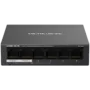 Mercusys MS106LP 6-Port 10/100 Mbps Desktop Switch with 4-Port PoE+, Compatible with 802.3af/at PDs, 40 W PoE Power, Desktop Steel Case, Wall Mounting, Extend Mode for 250m PoE Transmitting, Priority Port1-2, Isolation Mode, PoE Auto Recovery
