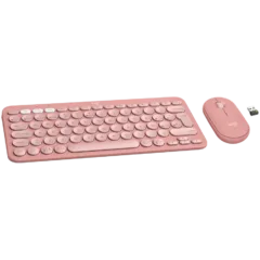 LOGITECH Pebble 2 Bluetooth Keyboard Combo - TONAL ROSE - US INT'L