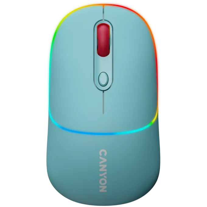 CANYON mouse MW-22 Dual Band RGB Wireless Dark Cyan — image 1
