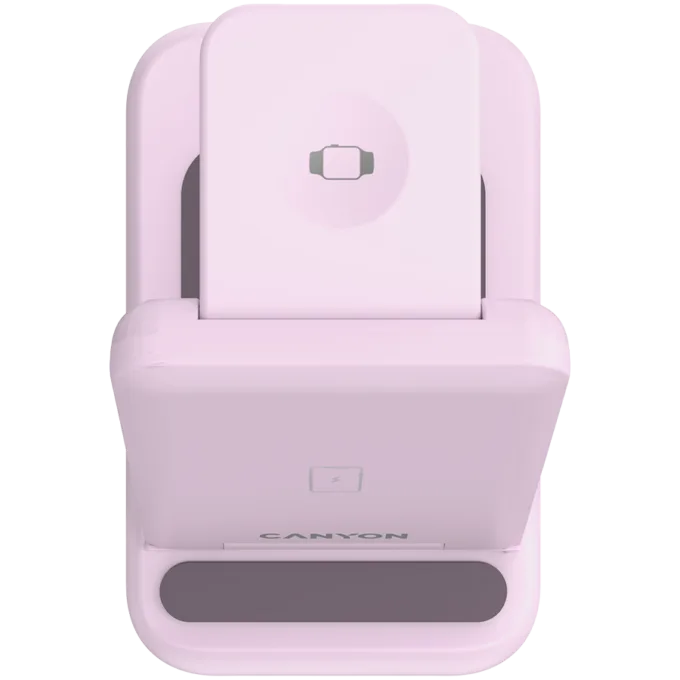 CANYON wireless charger WS-304 15W 3in1 Iced Pink — image 7