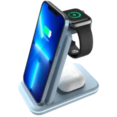 CANYON wireless charger WS-304 15W 3in1 Blue