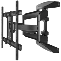 ONKRON Full Motion TV Wall Mount for 40 to 75-inch Flat Panel TVs Digital Panels 45,5 kg, Black