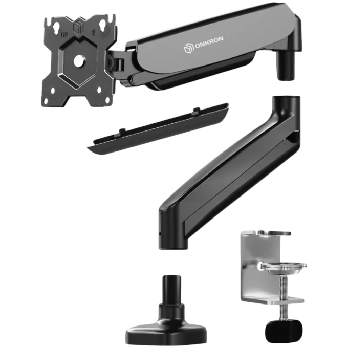 ONKRON Monitor Desk Mount for 13 to 32-Inch LCD LED OLED Screens up to 8 kg, Black — image 1