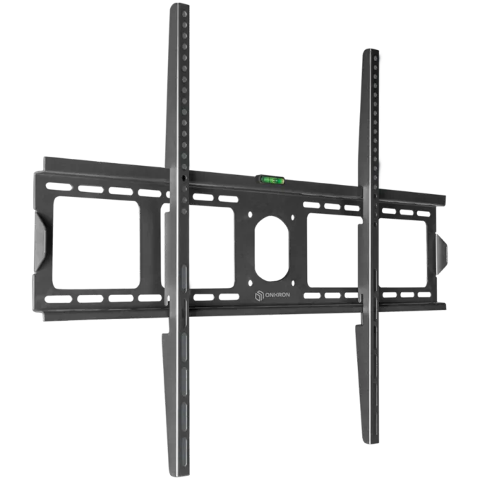 ONKRON Fixed TV Wall Mount for 55 to 100-inch Flat Panel TVs Digital Panels 75 kg, Black — image 1