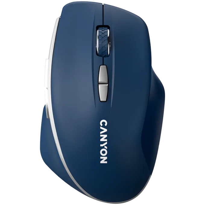CANYON MW-21, 2.4 GHz  Wireless mouse ,with 7 buttons, DPI 800/1200/1600, Battery: AAA*2pcs,Blue,72*117*41mm, 0.075kg — image 1