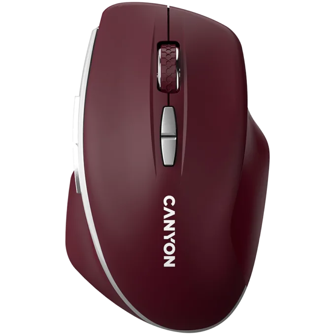 CANYON mouse MW-21 BlueLED 7buttons Wireless Burgundy Red — image 1
