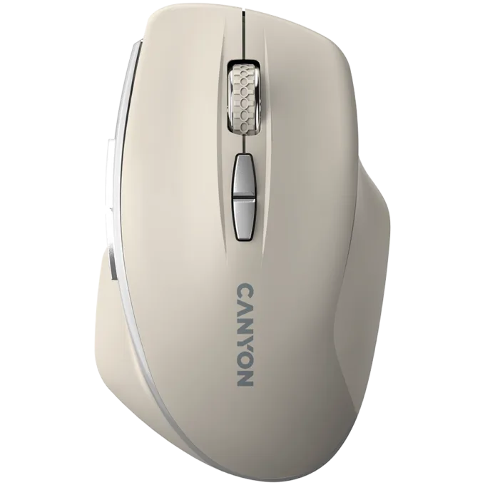 CANYON mouse MW-21 BlueLED 7buttons Wireless Cosmic Latte — image 1