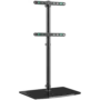 ONKRON Universal Floor TV Stand Tempered Glass Base for 30-60'' TVs up to 41 kg, Black