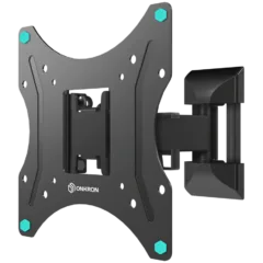 ONKRON Full Motion TV Wall Mount for 17 to 43-inch Flat Panel TVs Digital Panels 35 kg, Black