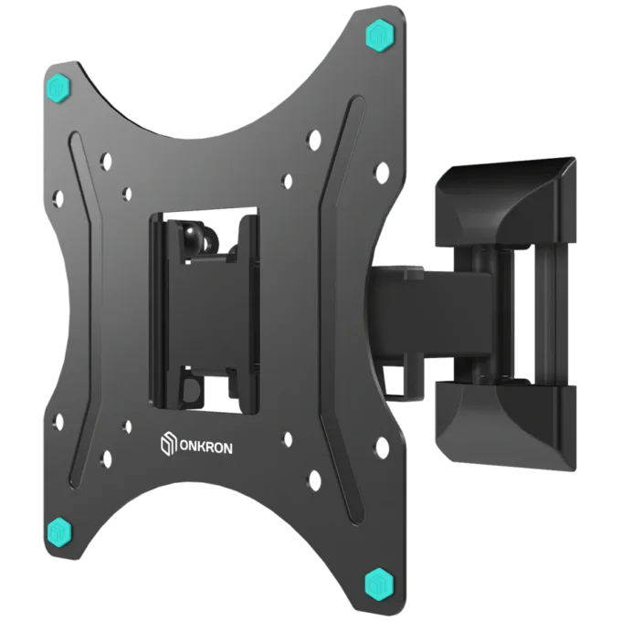 ONKRON Full Motion TV Wall Mount for 17 to 43-inch Flat Panel TVs Digital Panels 35 kg, Black — image 1