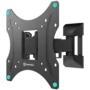 ONKRON Full Motion TV Wall Mount for 17 to 43-inch Flat Panel TVs Digital Panels 35 kg, Black
