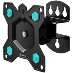 ONKRON Full Motion Roto TV Wall Mount for 10 to 35-inch Flat Panel TVs Digital Panels 20 kg, Black