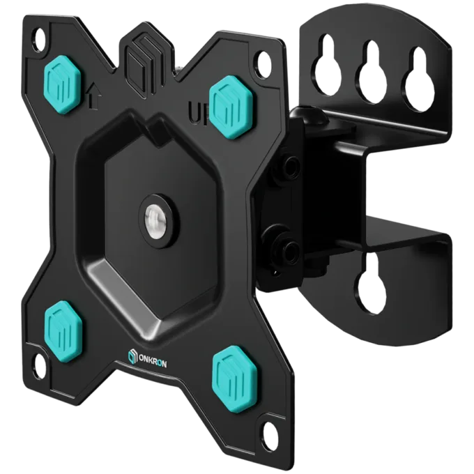 ONKRON Full Motion Roto TV Wall Mount for 10 to 35-inch Flat Panel TVs Digital Panels 20 kg, Black — image 1