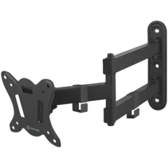 ONKRON Full Motion TV Wall Mount for 10 to 32-inch Flat Panel TVs Digital Panels 25 kg, Black