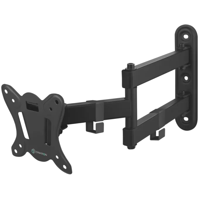 ONKRON Full Motion TV Wall Mount for 10 to 32-inch Flat Panel TVs Digital Panels 25 kg, Black — image 1