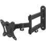 ONKRON Full Motion TV Wall Mount for 10 to 32-inch Flat Panel TVs Digital Panels 25 kg, Black