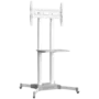ONKRON Mobile TV Stand Rolling TV Cart for 40 to 65 Inch LCD LED TV Screens, White