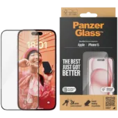 PanzerGlass® Screen Protector iPhone 15 | Ultra-Wide Fit w. EasyAligner