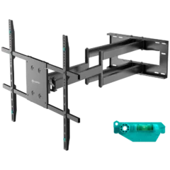 ONKRON Full Motion TV Wall Mount for 42" to 110-inch Screens up to 100 kg, Black