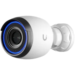 UBIQUITI G4 Pro; 4K (8MP) video resolution; 3x optical zoom;I event detections; 15 m (50 ft) IR night vision; Audio recording with an integrated microphone; Connect and power using PoE; Weatherproof (outdoor exposed)