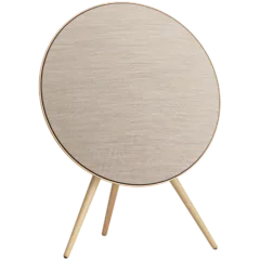 Beosound A9 5th Gen Speaker Gold Tone (Back Sand/Cover Golden/Legs White Oak)