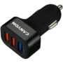 CANYON car charger C-07 QC 3.0 2.4A/3USB-A Black