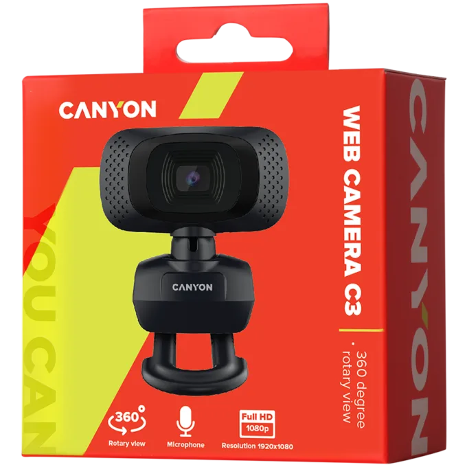 CANYON webcam C3 HD 720p Black — image 2