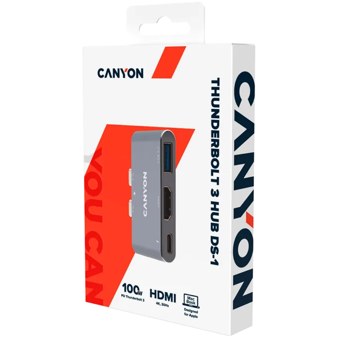 CANYON hub DS-1 3in1 Thunderbolt 3 Space Grey — image 4