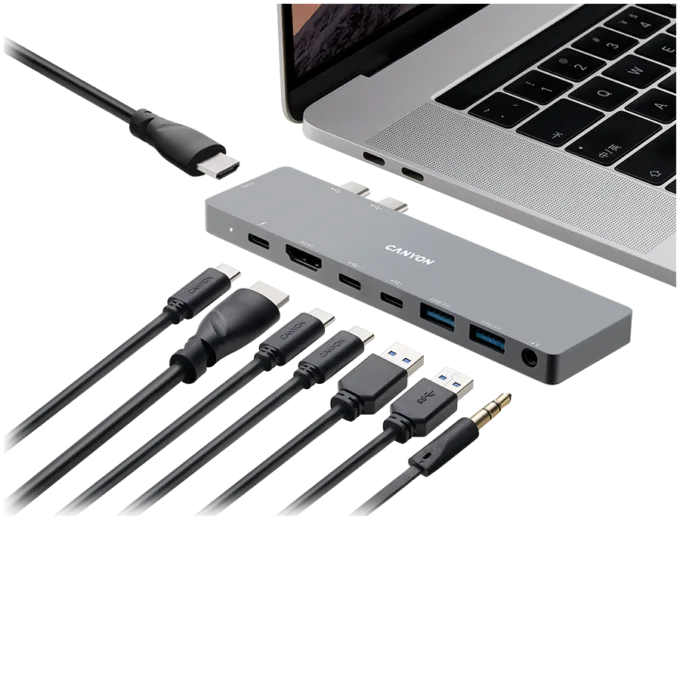 CANYON hub DS-8 8in1 Thunderbolt 4k Space Grey — image 4