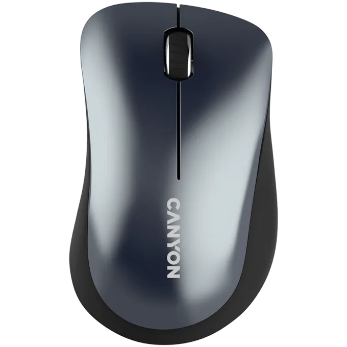 CANYON MW-11, 2.4 GHz Wireless mouse,with 3 buttons, DPI 1200, Battery:AAA*2pcs,Black,67*109*38mm,0.063kg — image 1