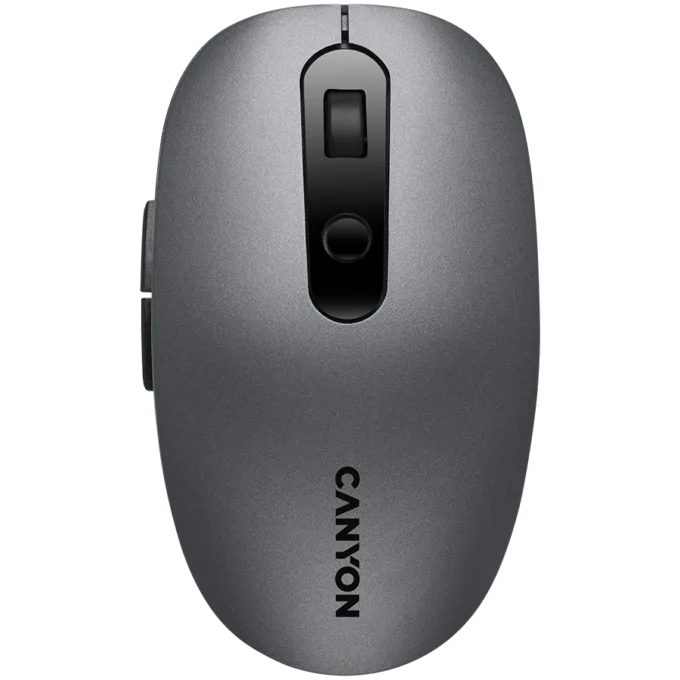 CANYON MW-9, 2 in 1 Wireless optical mouse with 6 buttons, DPI 800/1000/1200/1500, 2 mode(BT/ 2.4GHz), Battery AA*1pcs, Grey, 65.4*112.25*32.3mm, 0.092kg — image 1