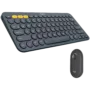 LOGITECH Pebble 2 Bluetooth Keyboard Combo - TONAL GRAPHITE - FRA