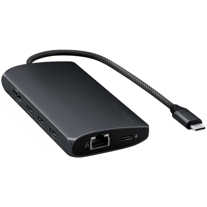 SATECHI USB-C MultiPort Adapter 8K with Ethernet V3 - Midnight — image 3