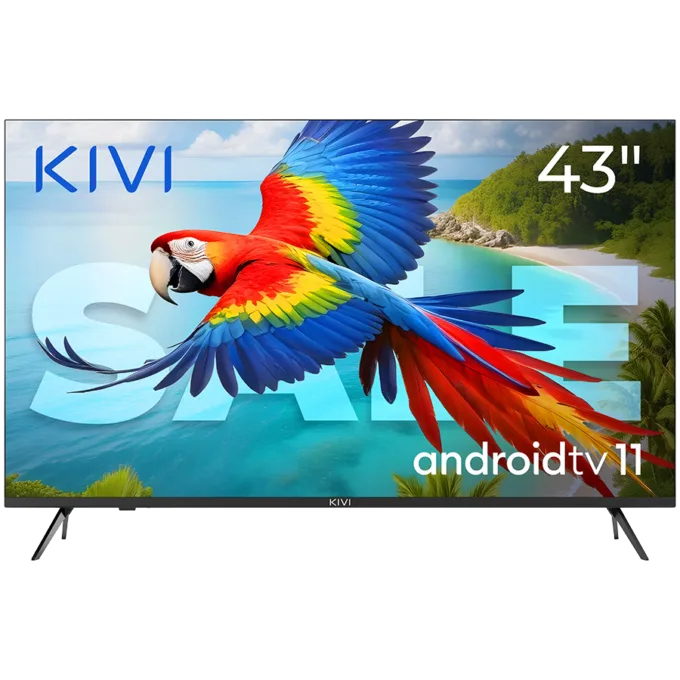 43', UHD, Android TV 11, Black, 3840x2160, 60 Hz, Sound 2x12W, 53 kWh/1000h , BT5.1, HDMI ports 4, 24 months — image 1