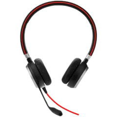 JABRA EVOLVE 40 MS Stereo USB Headband, Noise cancelling, USB and 3.5 jack connectivity, with mute-button and volume control on the cord, Busylight , Discret boomarm, Microsoft optimized